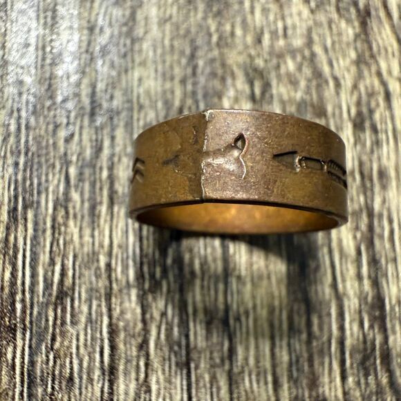 Vintage Copper Native American Style Ring - Picture 5 of 6